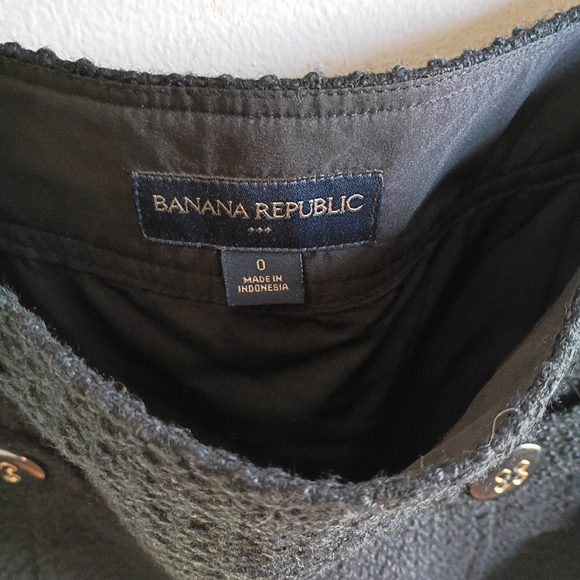 Banana Republic Textured Black Mini Skirt - Picture 9 of 9